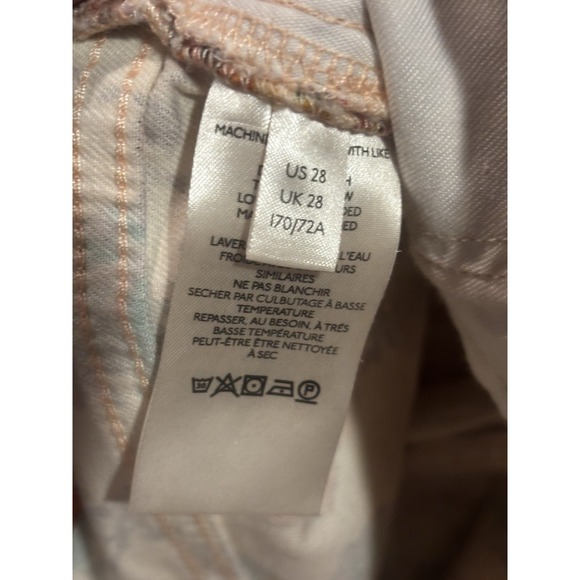 ANTHROPOLOGIE PILCRO Women's Ivory & Floral‎ Print Mid-Rise Skinny Jeans 28 - Picture 12 of 13